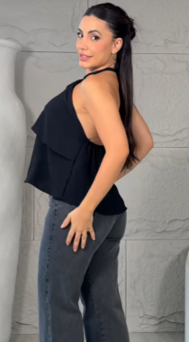 BLUSA LAURA BABADOS - Arthmanha