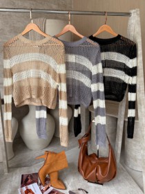 BLUSA TRICOT LISTRAS - Arthmanha