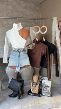 BLUSA GOLA ALTA - Arthmanha