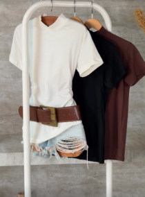 T-SHIRT GOLA ALTA - Arthmanha